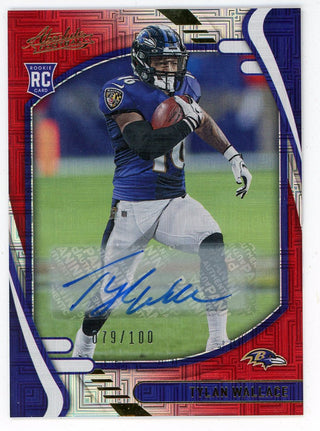 Tylan Wallace Autographed 2021 Panini Absolute RC #136