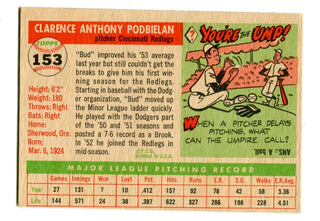 Bud Podbielan 1955 Topps #153 Card