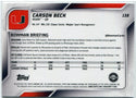 Carson Beck 2025 Bowman Chrome U Fuchsia Refractor RC #138 83/225