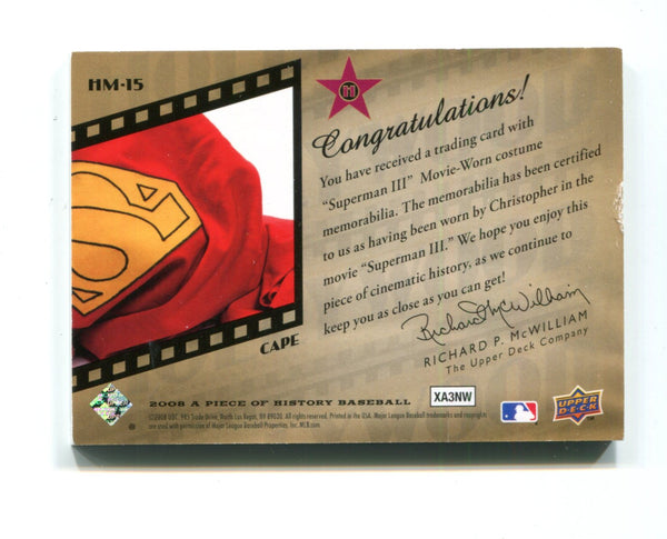 Superman III 2008 Upper Deck A Piece Of Hollywood 1983 Cape #HM-15 Card