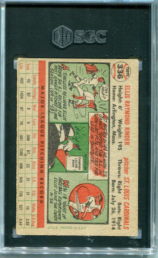 Ellis Kinder 1956 Topps #336 SGC 3 Card