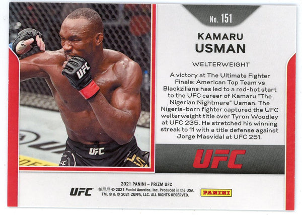 Kamaru Usman 2021 Panini Prizm #151