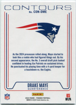 Drake Maye 2024 Panini Phoenix Contours RC #CON-DME