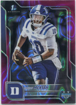 Darian Mensah 2025 Bowman Chrome U Pink Lava Refractor RC #13