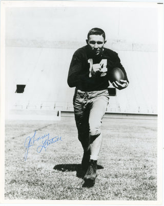 Johnny Lattner Autographed 8x10 Football Photo