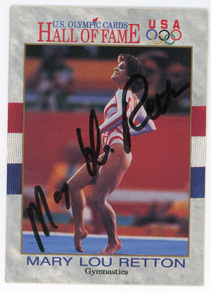 Mary Lou Retton Autographed 1991 Impel Olympic Hall of Fame Card