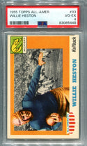 Willie Heston 1955 Topps All American Football Card #93 PSA 4 Card