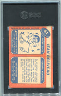 Jean Beliveau 1968 - 1969 Topps Card SGC Graded 5