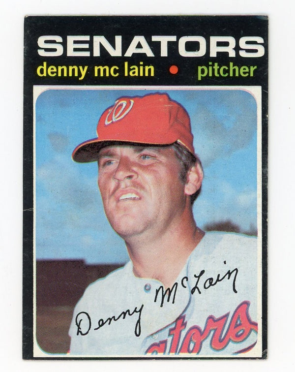Denny McLain Topps Senators #750 Card