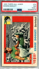 Edwin Dooley 1955 Topps All American Football Card #54 Card  PSA 7 (OC)