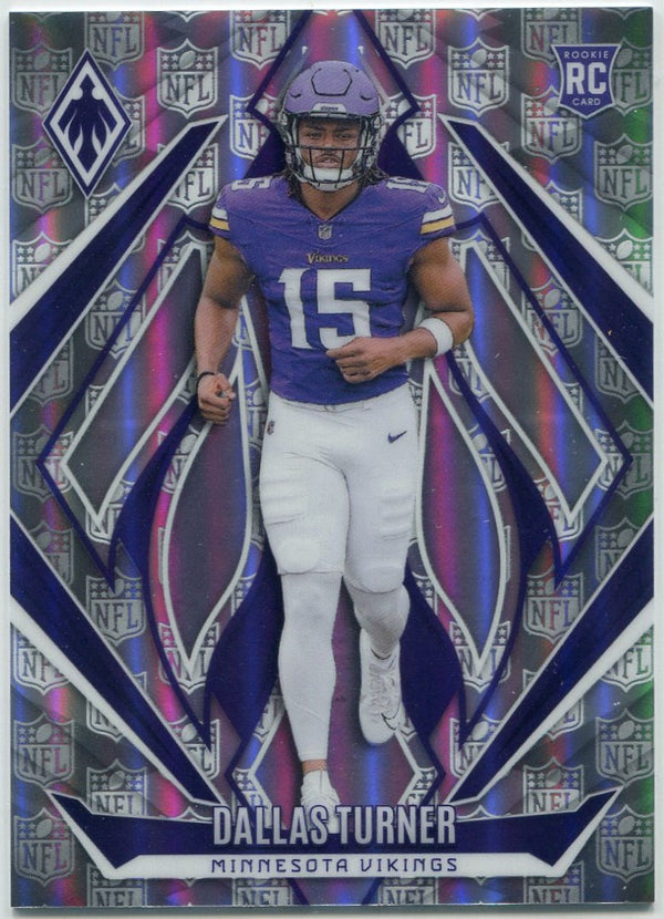 Dallas Turner 2024 Panini Phoenix NFL Shield Parallel RC #174 93/150