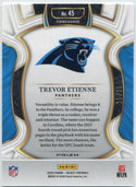 Trevor Etienne 2025 Panini Select Concourse White Prizm RC #45 25/35