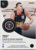 Nikola Jokic 2024 - 2025 Panini Player Of The Day Red Parallel Card #12 12/99
