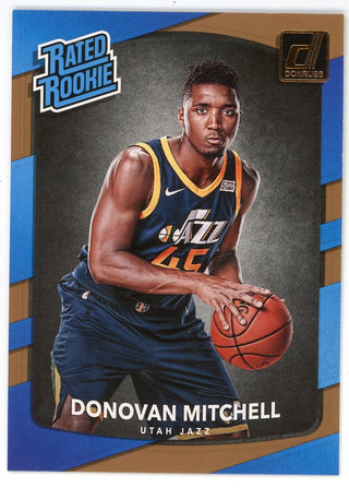 Donovan Mitchell 2017 Panini Donruss Rated Rookie Card #188