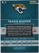 Travis Hunter 2025 Panini Prizm Flashback Silver Prizm RC #2