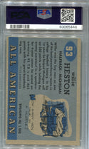 Willie Heston 1955 Topps All American Football Card #93 PSA 4 Card