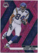 Randy Moss 2025 Panini Mosaic Pink Disco Prizm Card #134 3/20