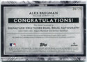 Alex Bregman 2022 Topps Museum Collection Signature Swatches Autographed Dual Patch Card #SWDRA-AB 24/25