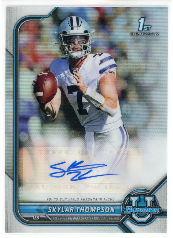 Skylar Thompson Autographed 2022 Bowman U Rookie Card #BCPA-ST