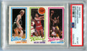 Larry Bird, Julius Erving & Magic Johnson 1980 Topps Scoring Leaders Rookie Card (PSA EX-MT6)