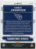 Chris Johnson 2021 Panini Donruss Optic Signature Series Autographed Silver Prizm Card #SS-CJ
