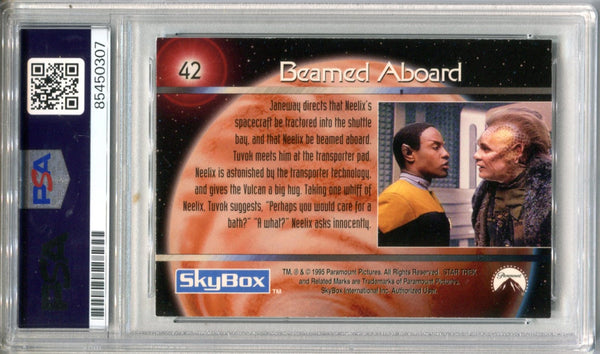 Tim Russ 1995 Skybox Star Trek Voyager #42 PSA Authentic Auto Card