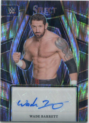Wade Barrett 2024 Panini Select WWE Autographed Silver Flash Prizm Card #SL-WBR