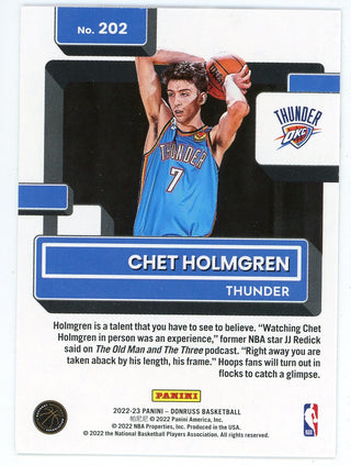 Chet Holmgren 2022-23 Panini Donruss Rated Rookie #202