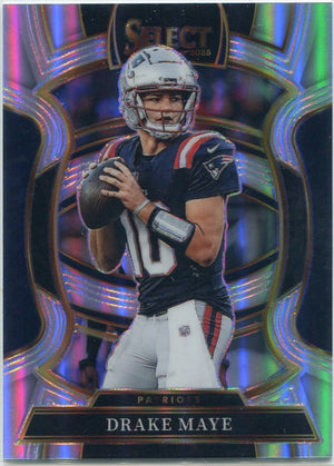 Drake Maye 2025 Panini Select Concourse Silver Card #80