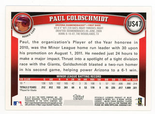Paul Goldschmidt 2011 Topps Rookie #US47 Card