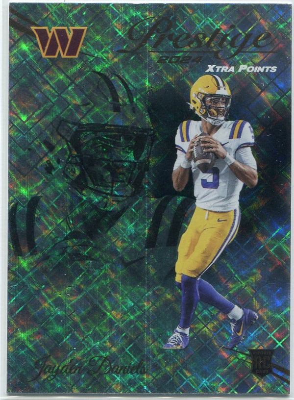 Jayden Daniels 2024 Panini Prestige Xtra Points Diamond Parallel RC #302