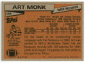 Art Monk 1981 Topps Rookie Card #194