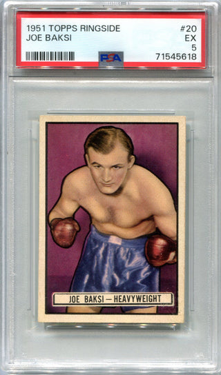 1951 Joe Baksi Topps Ringside #20 PSA 5 Card