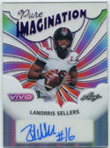 LaNorris Sellers 2025 Leaf Vivid Pure Imagination Autographed Card #PA-LNS 2/4