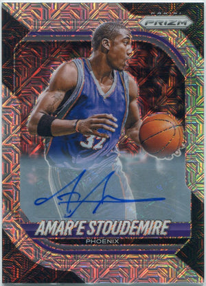 Amare Stoudemire 2025 - 2026 Panini Prizm Autographed MOJO Prizm Card #188 8/25