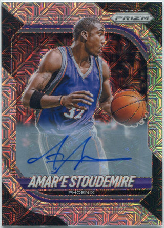 Amare Stoudemire 2025 - 2026 Panini Prizm Autographed MOJO Prizm Card #188 8/25