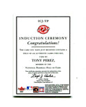 Tony Perez 2004 Fleer Induction Ceremony #ICJ-TP 079/100 Card