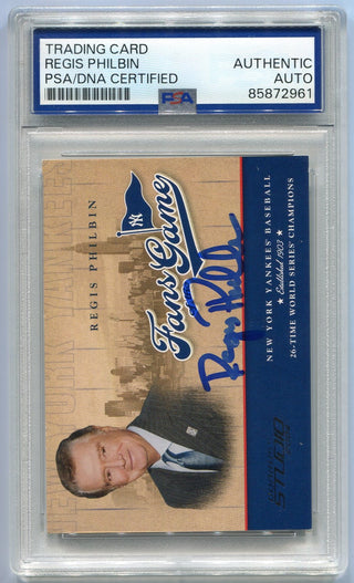 Regis Philbin Autographed Card PSA/DNA Certified