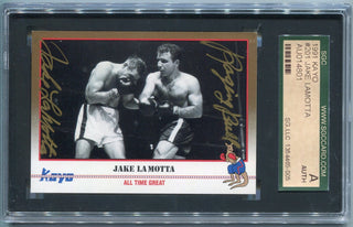 Jake LaMotta 1991 Kayo Autographed Card #201 SGC Authenticated