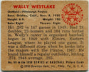 Wally Westlake 1950 Bowman Card #69