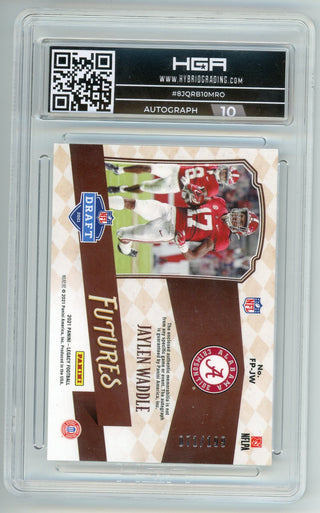Jaylen Waddle 2021 Panini Legacy Futures Autographed Patch Relic #FP-JW
