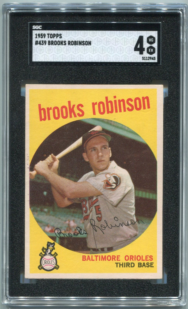 Brooks Robinson 1959 Topps Card #439 SGC Graded 4