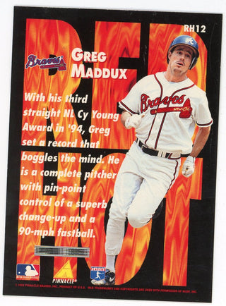Greg Maddux 1995 Pinnacle Red Hot #RH12