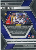 Randy Moss 2025 Panini Mosaic No Huddle Purple Prizm Card #134 24/50