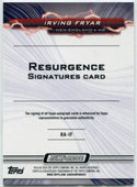 Irving Fryar 2024 Topps Composite Resurgence Autographed Gold Power Surge Parallel Card #RA-IF 2/50