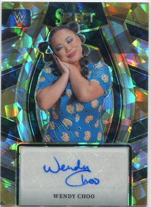 Wendy Choo 2024 Panini Select WWE Autographed Ice Prizm Card #SL-WCH