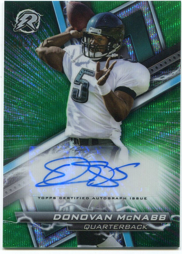 Donovan McNabb 2023 Topps Composite Autographed Green Holo Resurgence Card 8/175