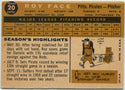 Roy Face 1960 Topps Card #20