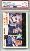 1980 Topps Assists Leaders Gretzky/Dionne/Lafleur PSA 6 Card