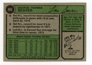 1972 #446 Topps Tom Seaver In Action Baseball Card